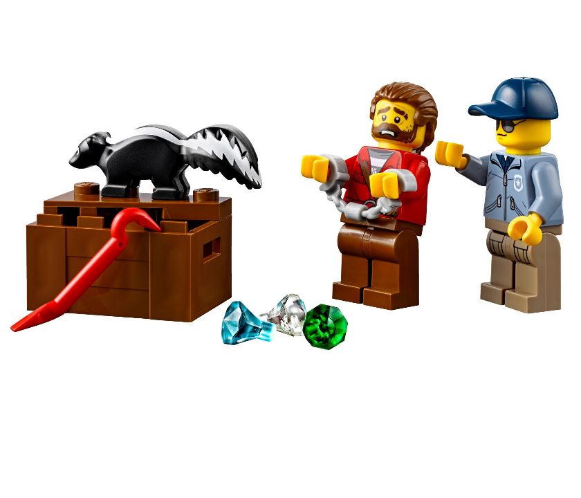 Конструктор из серии Lego City - Погоня по горной реке City Police  